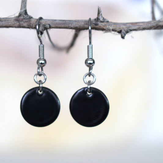 Colorful Disc Earrings in a choice of colors
