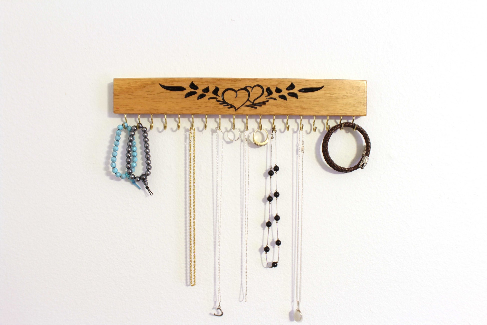 Jewelry Organizer wall mount engraved