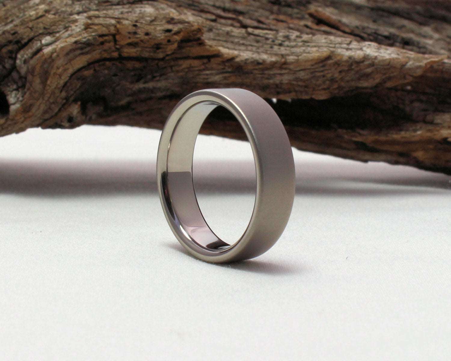 Titanium Wedding Band, Titanium Ring, Classic Wedding Band Satin Finish
