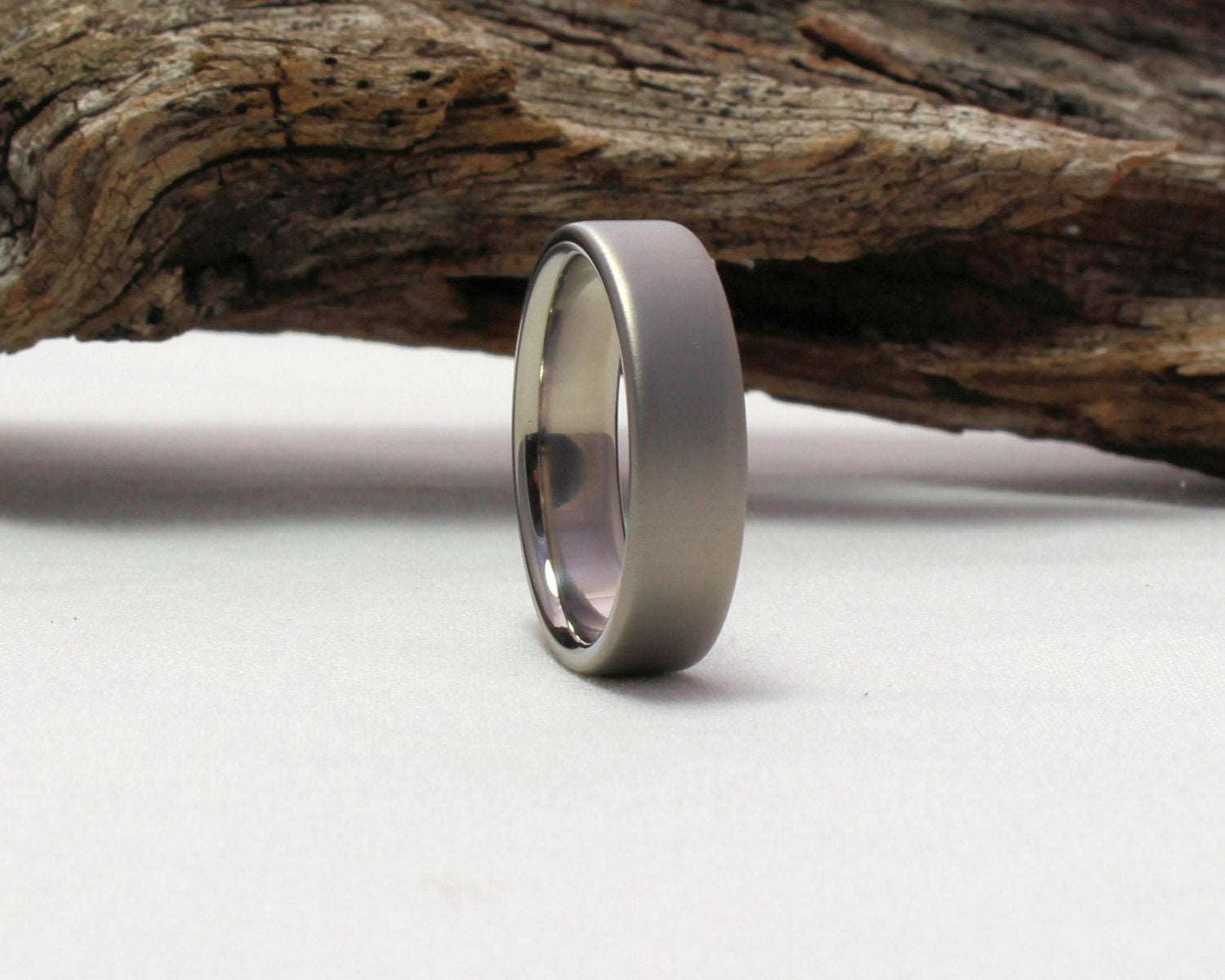 Titanium Wedding Band, Titanium Ring, Classic Wedding Band Satin Finish