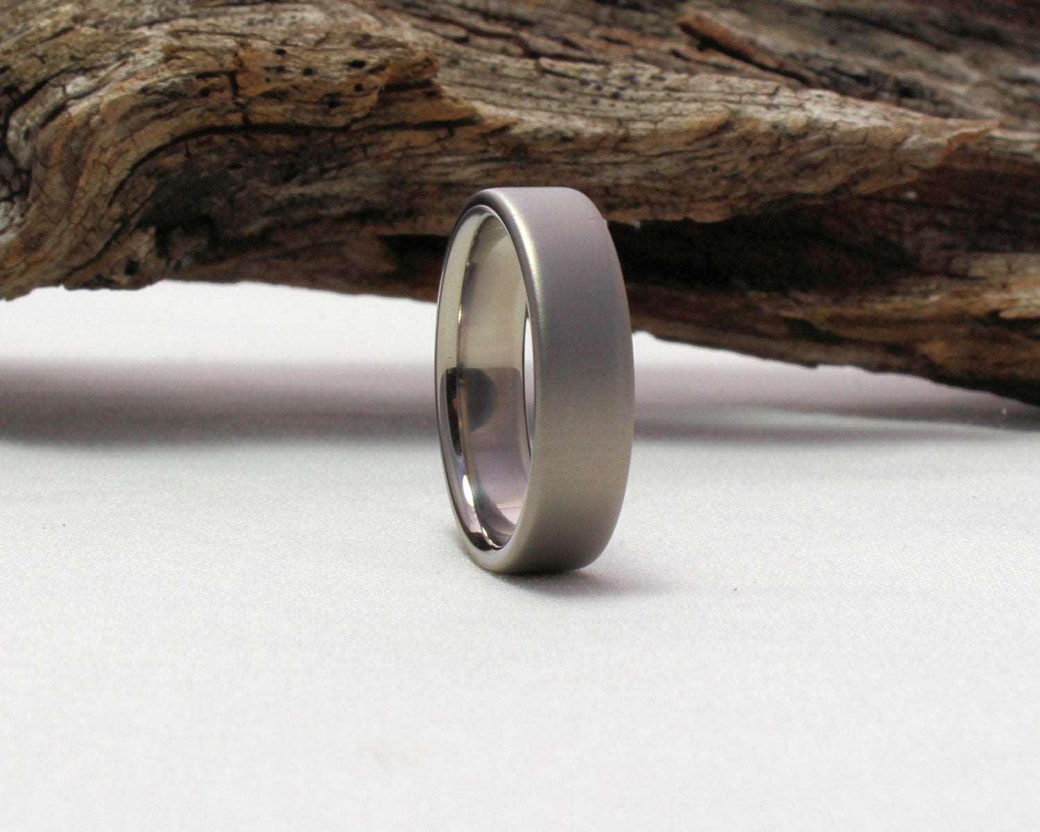 Titanium Wedding Band, Titanium Ring, Classic Wedding Band Satin Finish