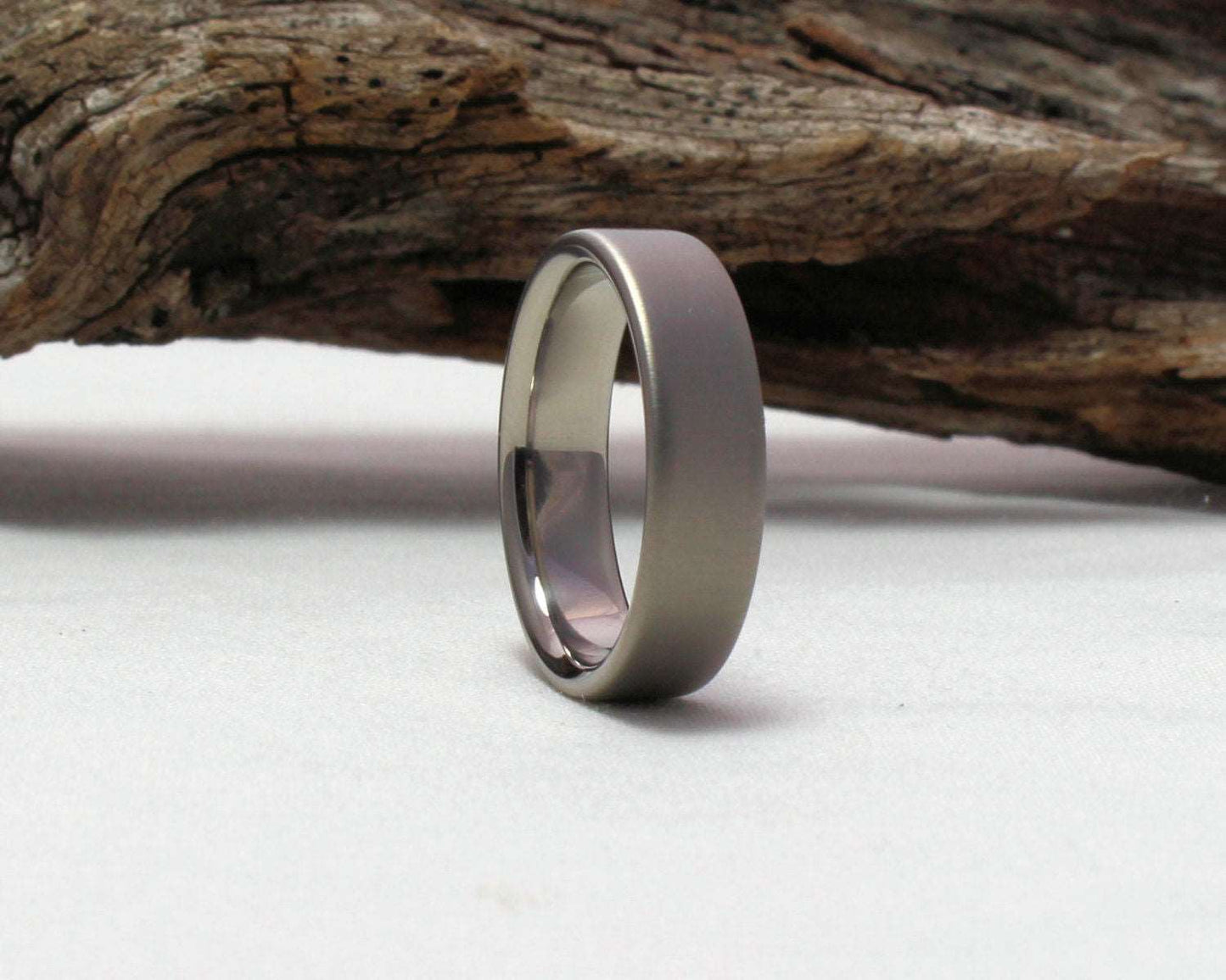Titanium Wedding Band, Titanium Ring, Classic Wedding Band Satin Finish