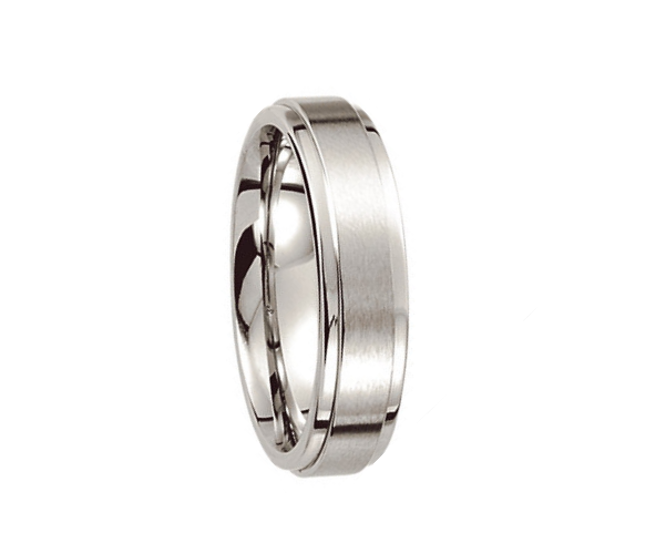 Cobalt Ring with Ridged Edge,