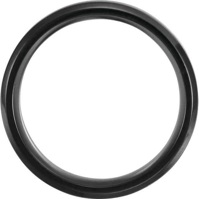 Black Titanium with Beveled Edge and Aniegre Wood Inlay