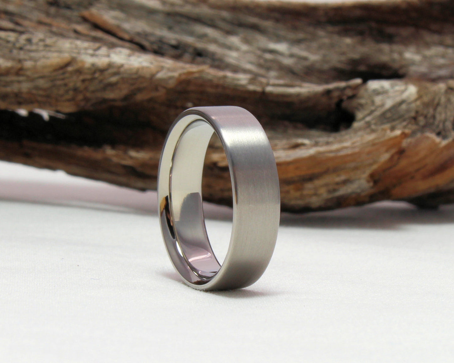 Titanium Ring, Titanium Wedding Band, Classic Wedding Band, Brushed Finish