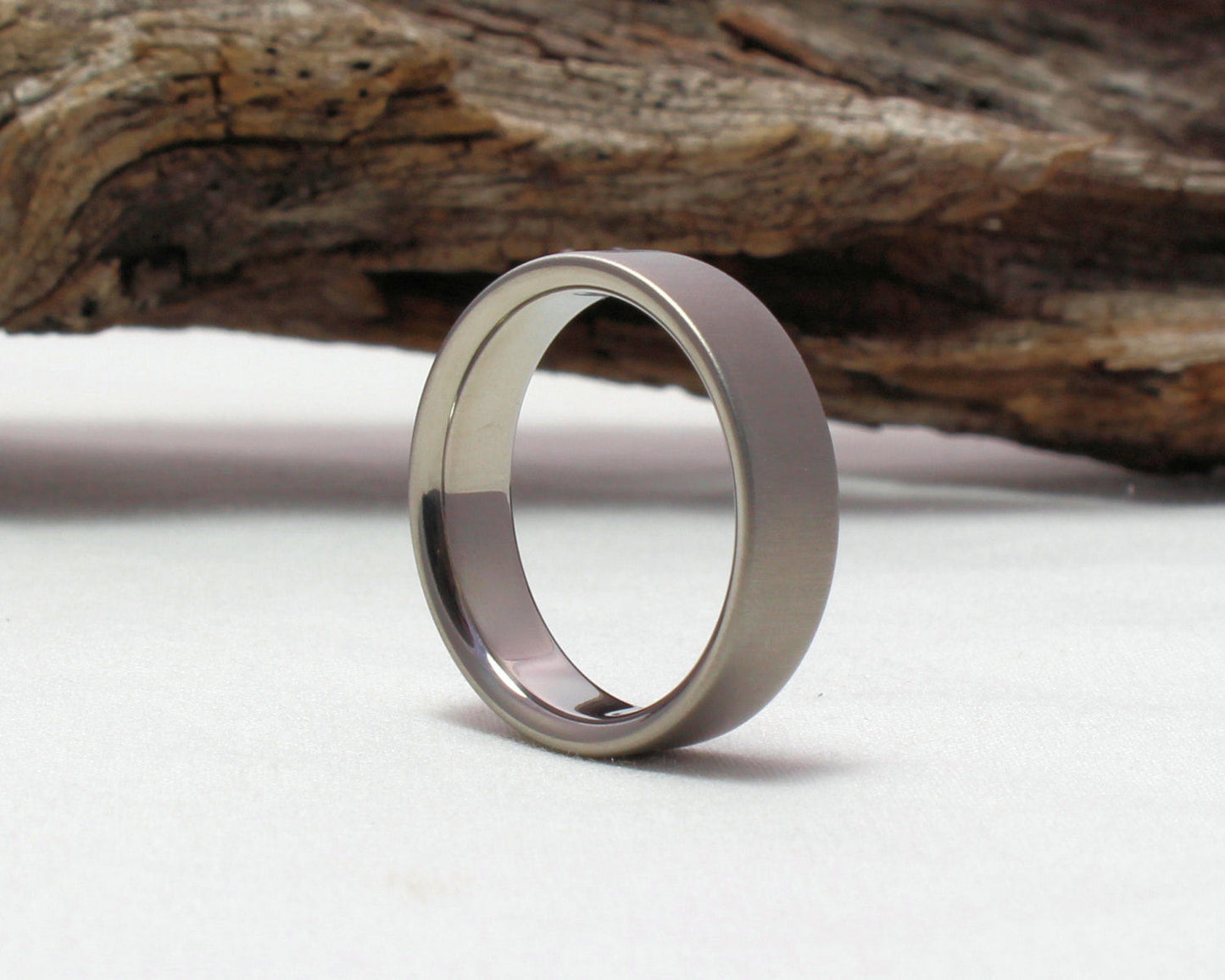 Titanium Wedding Band, Titanium Ring, Classic Wedding Band Satin Finish