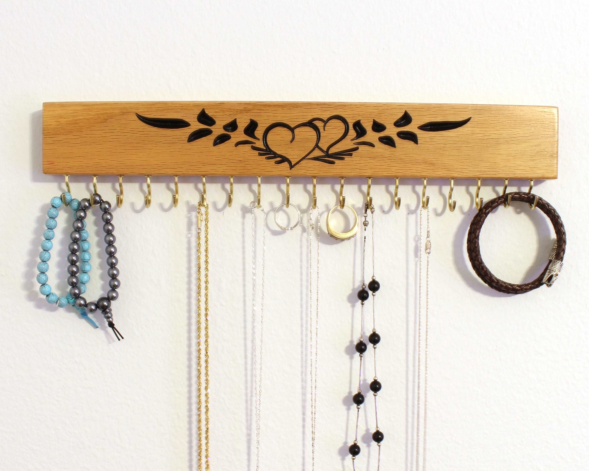 Jewelry Organizer wall mount engraved