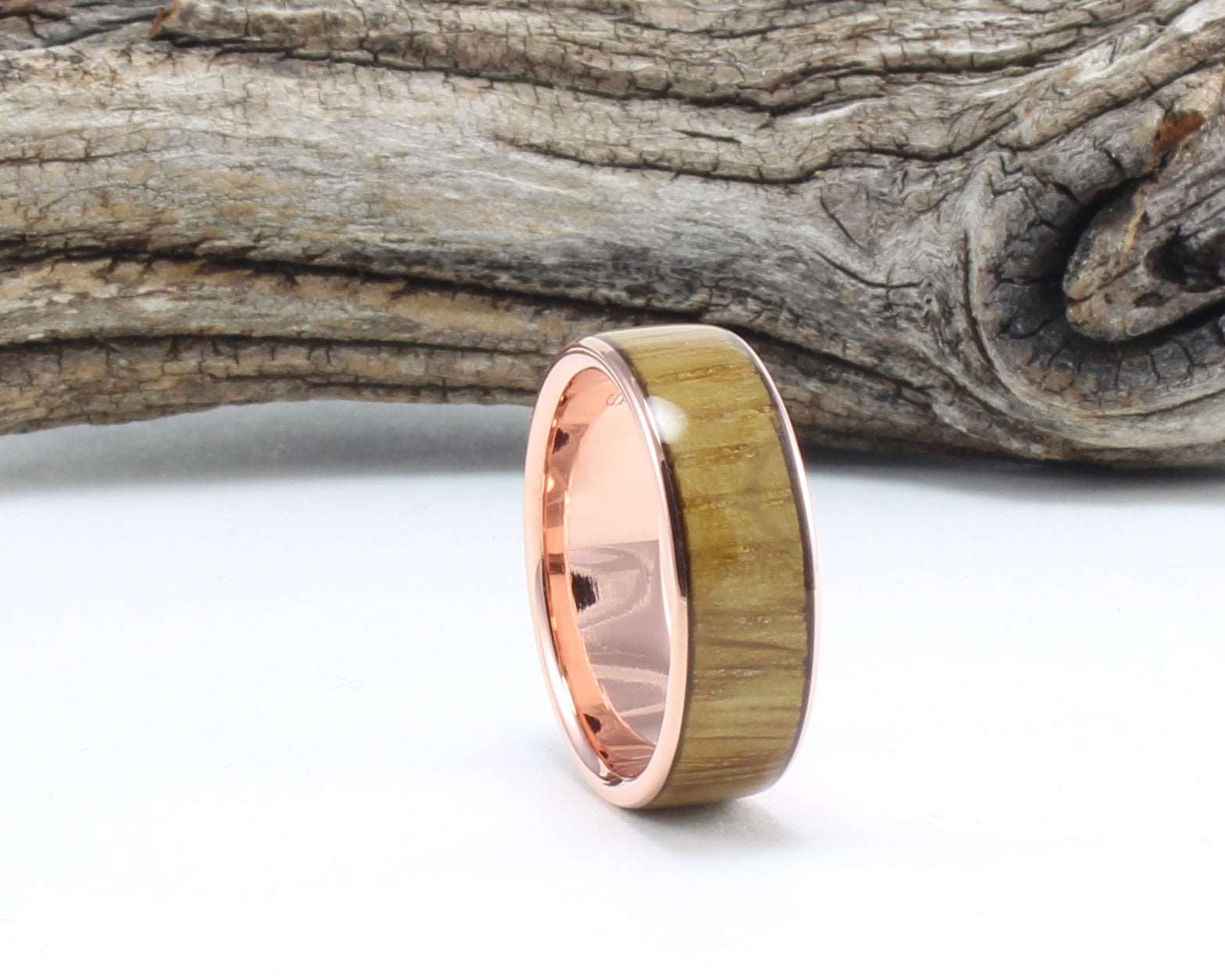 Whiskey barrel deals rings rose gold